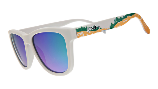 Acadia | White with forest print frames | National Parks Foundation charity sunglasses | goodr OG sunglasses