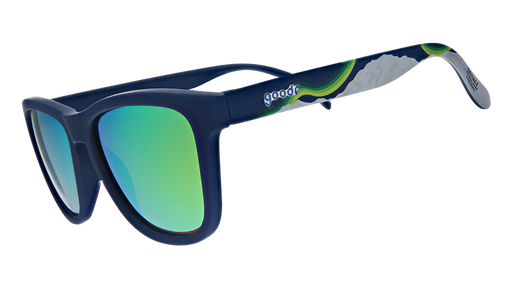 Denali | Blue with snowy mountain print frames | National Parks Foundation charity sunglasses | goodr OG sunglasses